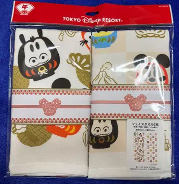도쿄 디즈니 리조트 2026 설날 페이스 타월 달마 말띠