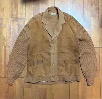 Vintage [ Mickelson's ] 스웨이드 울 가디건