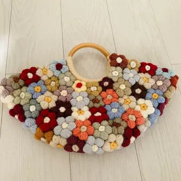 새상품 꽃 핸드백 오샤레 귀여운 백