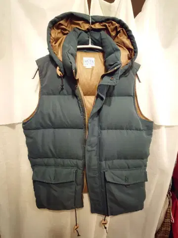 FREAK'S STORE 후드 부착 다운 베스트 L 사이즈 그린