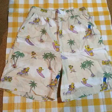 H&M 에이치앤엠 하프 팬츠 심슨 올 패턴 여름