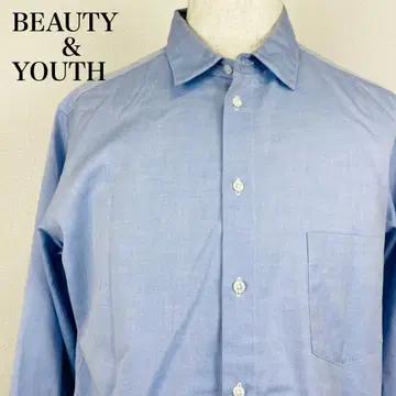 컨디션 최상 BEAUTY & YOUTH 라이트 블루 긴팔 셔츠