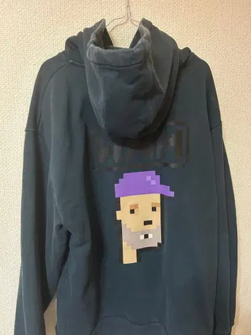 픽셀 아트 디자인 후드티 다크