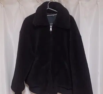 ZARA 보아 자켓 퍼 코트 플리스 M 사이즈 블랙