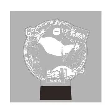 란마1/2 파르코 고양이 반점 LED 라이트업 아크릴 스탠드