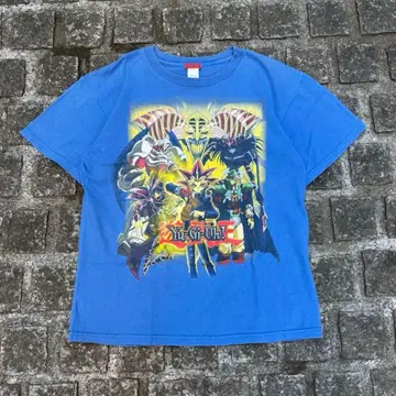 하나뿐인 00s 유희왕 Yu-Gi-Oh! 빅 사이즈 프린트 티셔츠