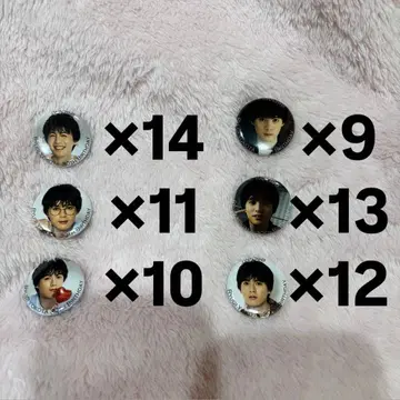 요코타 류기 버라이어티 이벤트 캔뱃지 복권 세트