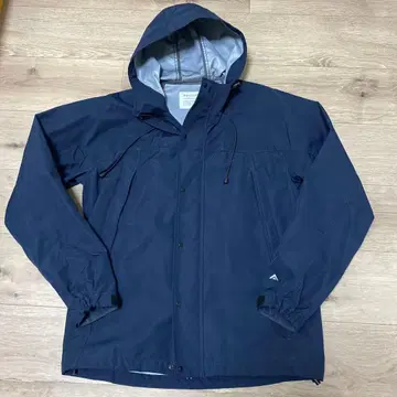 BAYFLOW 네이비 후드 부착 마운틴 후드티