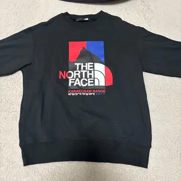 THE NORTH FACE 블랙 맨투맨 NT12132