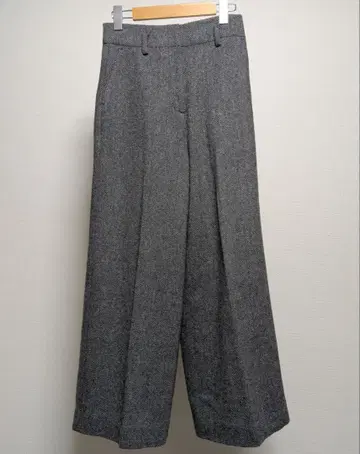 플라스테 와이드 팬츠 헤링본 두께감 S PLST