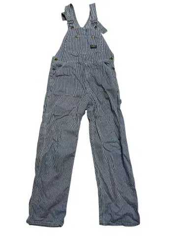 US 34 x 32 인치 OshKosh 스트라이프 오버롤