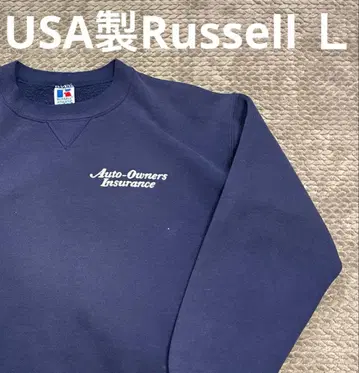 USA제 90s 러셀 맨투맨 네이비