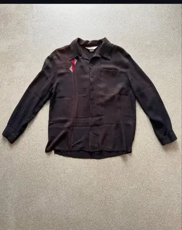 50s 70s acryl rayon shirt rockabilly