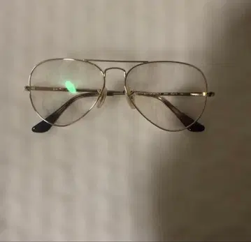 레이밴 에비에이터 안경 골드