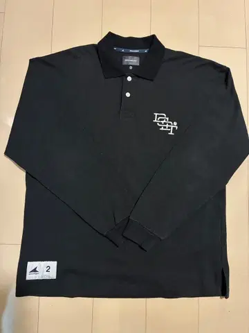 DESCENDANT 블랙 긴팔 피케 셔츠 사이즈 2