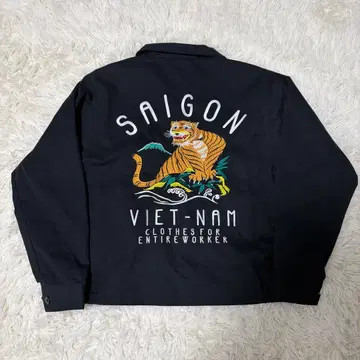 데드스탁 베트남 자켓 Jungle Storm 호랑이 자수 블랙 90s