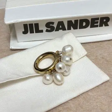 [ 판매 1/10까지 ] JIL SANDER 펄 반지 12호