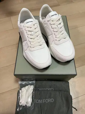 TOM FORD Jagga 톰포드 스니커즈 화이트 UK7.5