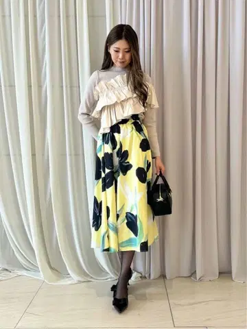 FENNEL 프릴 뷔스티에 멀티way 니트탑