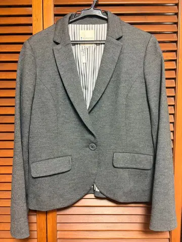 쿠미쿄쿠 테일러드 자켓 아우터 울 여성용 2 사이즈 그레이