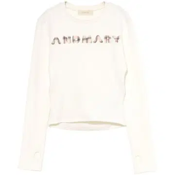 Andmary Mary logo pattern tops white