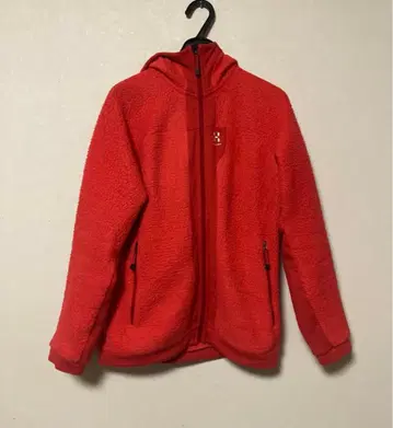 호구로후스 플리스 여성용 M 사이즈 빨간색