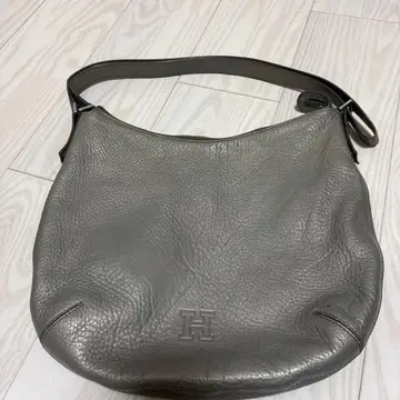 [히로후] 그레이 가죽 숄더백