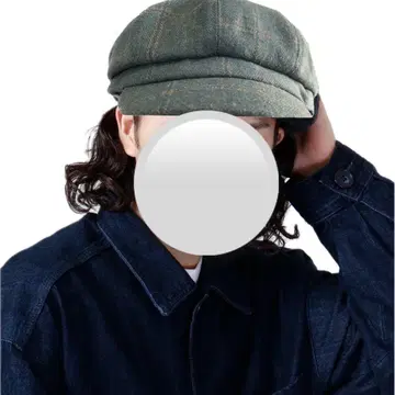 00s L.S.T 퓨어 울 볼륨 check 헌팅 캡