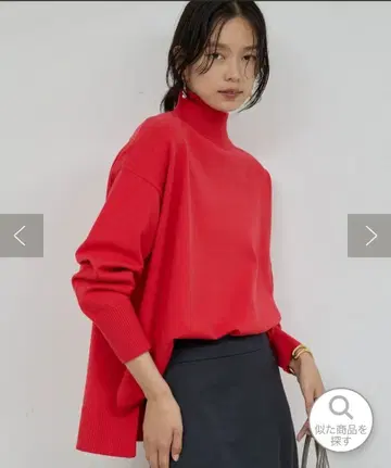 개럴개런트 [모든 골격 슬림핏 연출] 오버 터틀 니트