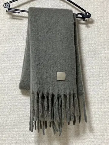 FURLA 프린지 머플러 그레이