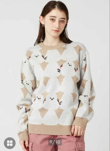 [ 새상품 ] graniph 그라니프 시마연가 워셔블 재규어 니트