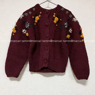 EDIT.FOR LULU 네팔 핸드 자수 가디건