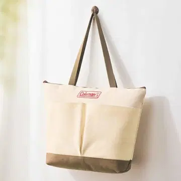 콜맨 토트백 캠퍼스 원단 다기능 발수 가공