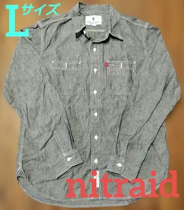 한정품 나이트 nitraid 데님 셔츠 L 사이즈
