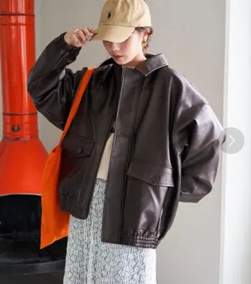 FREAK'S STORE 집업 블루종 가죽