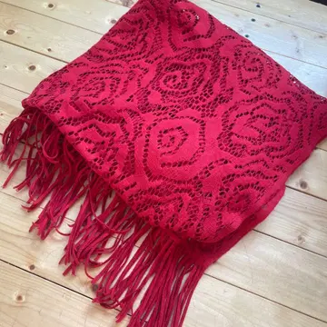 MISSONI 레이스 편직 빨간색 스톨