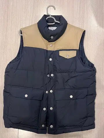 Champion 다운 베스트 M 네이비/베이지