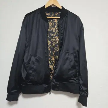 리버서블 블루종 MA-1 자켓 점퍼 블랙 L 사이즈