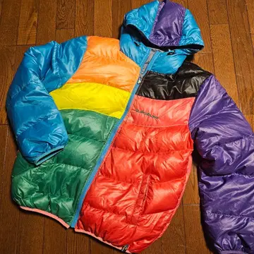퀵실버 다운 자켓 멀티 컬러 레어