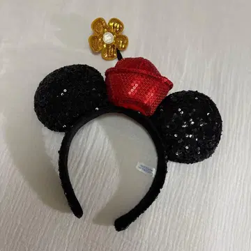 디즈니 머리띠 블랙 스팽글