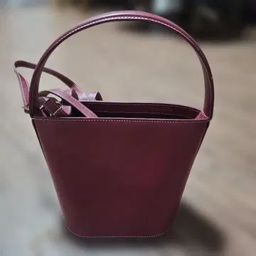 새상품 JS SISTER 버건디 버킷 숄더백