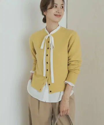 어반 리서치 도어스 코튼 레이온 리본 블라우스