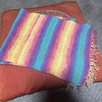 새상품 컬러풀한 레인보우 롱 머플러