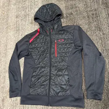 Oakley 후드 부착 자켓 다크 그레이/레드