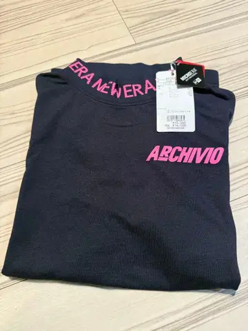 ARCHIVIO 네이비 셔츠 NEW YORK 로고 택 포함