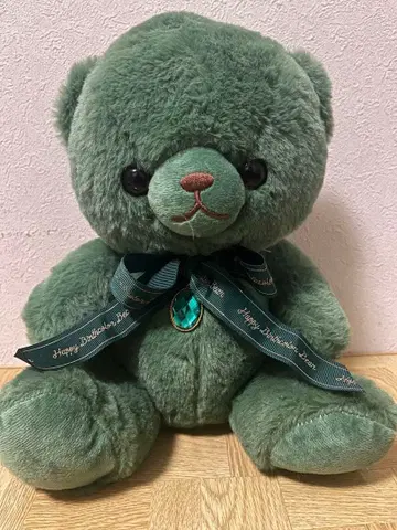 5월 Happybirthdaybear 봉제 인형 그린 컬러 곰