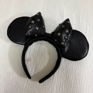 미키 머리띠 블랙 스터드 장식