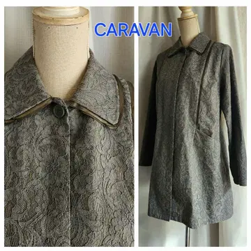 미사용 레벨 CARAVAN 레이스 원단의 엘레강트한 스프링 코트