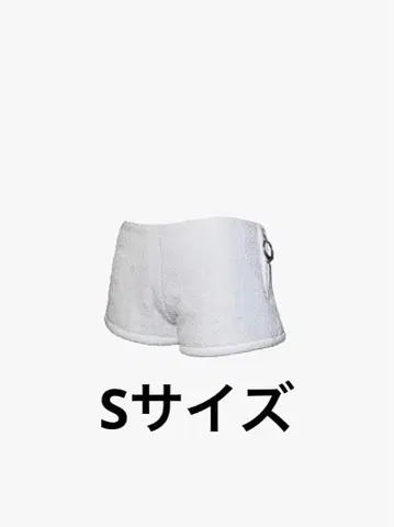 화이트 S 링 바이커 쇼츠 레이스 S 사이즈