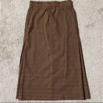 마르티니크 스커트 (베이지 x 브라운 체크)